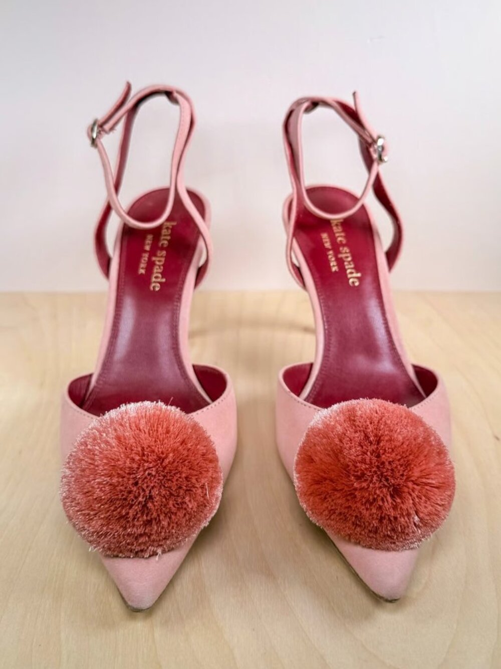 Kate Spade Amour Pom Pumps NWOT